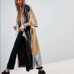 NWT ASOS sequin kimono
